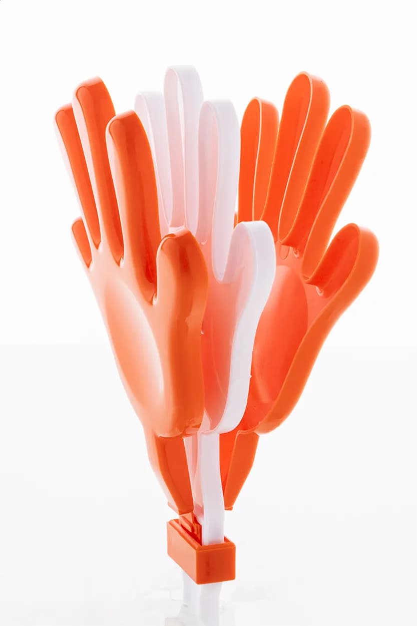 Klapphand aus RPP - Clappy - orange (-03)