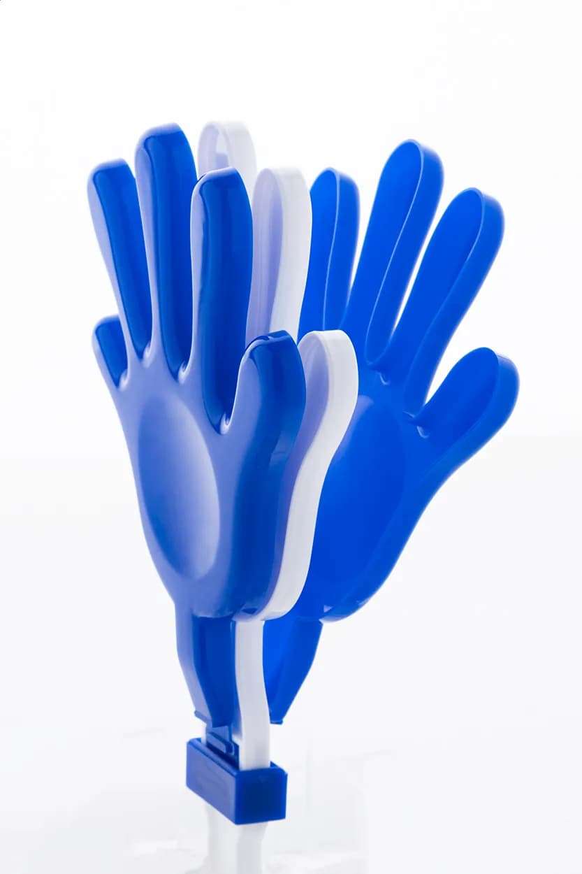 Klapphand aus RPP - Clappy - blau (-06)