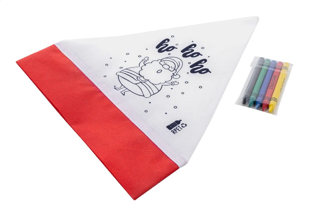 Weihnachtsmütze zum Ausmalen - Julfar Hat - weiß