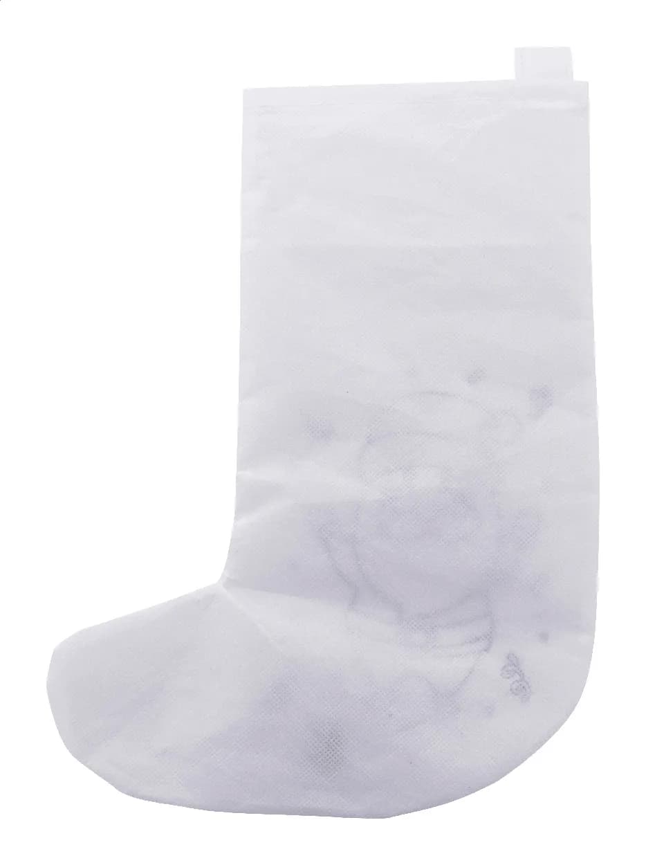 Weihnachtsstrumpf zum Ausmalen - Julfar Gift - weiß