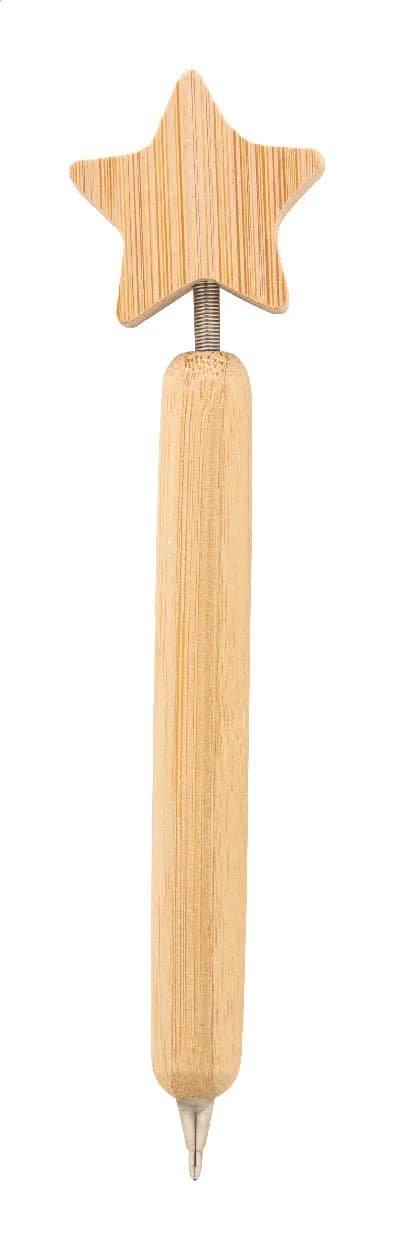 Weihnachtskugelschreiber, Stern - Xoom - natur (-A)