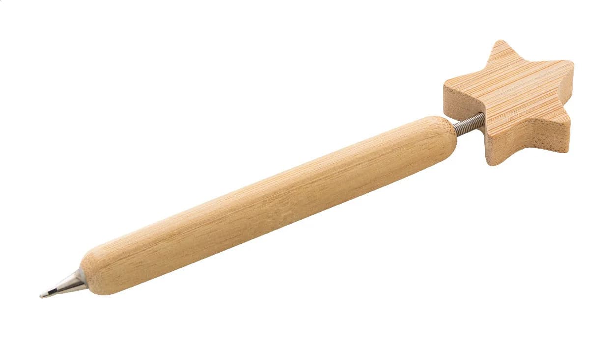 Weihnachtskugelschreiber, Stern - Xoom - natur (-A)