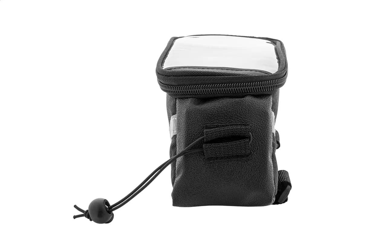 RPET-Fahrrad-Handyhaltertasche - Velofon - schwarz (-10)