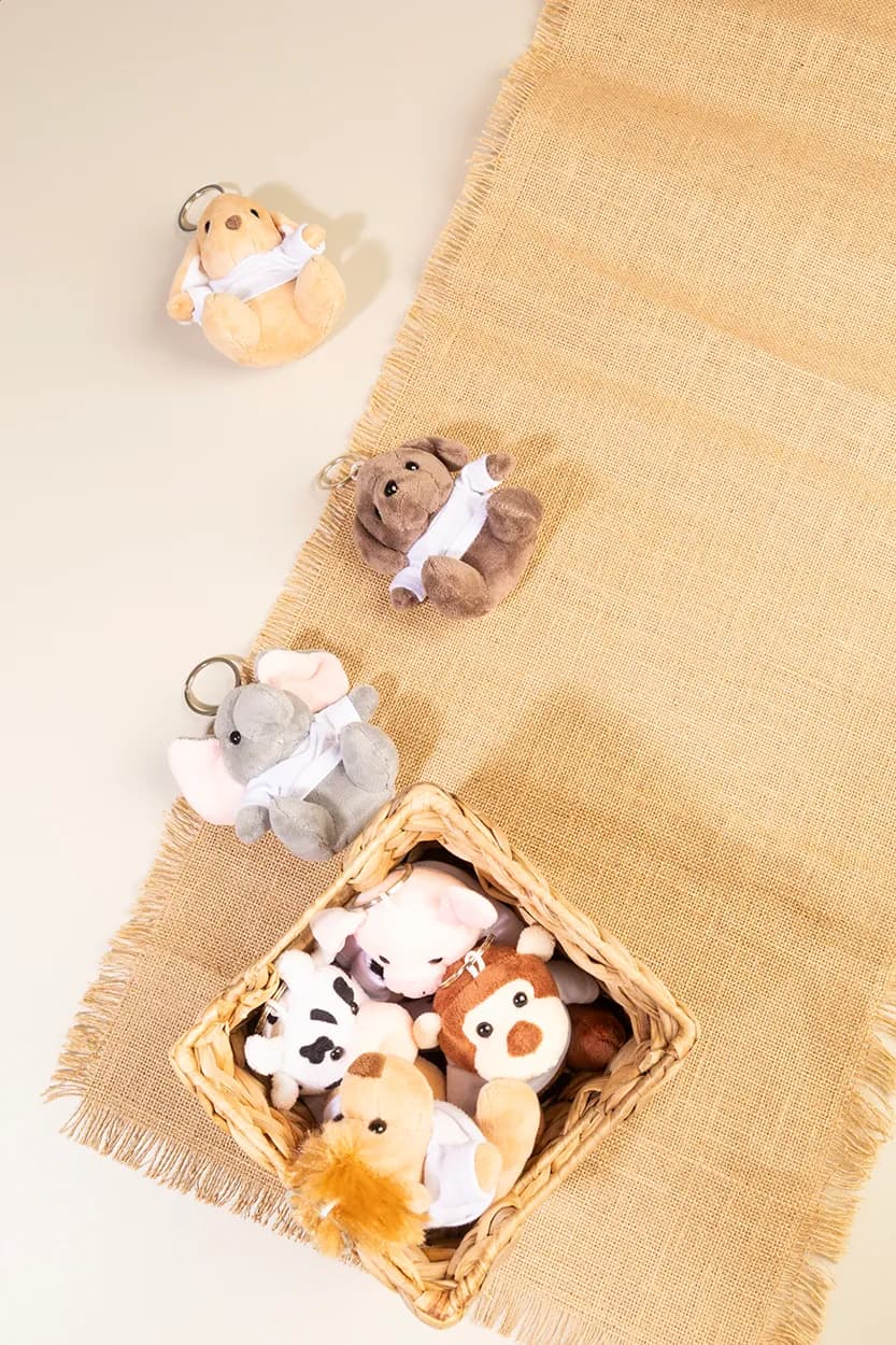 Plüsch-Affen-Schlüsselanhänger - ApeFob - braun