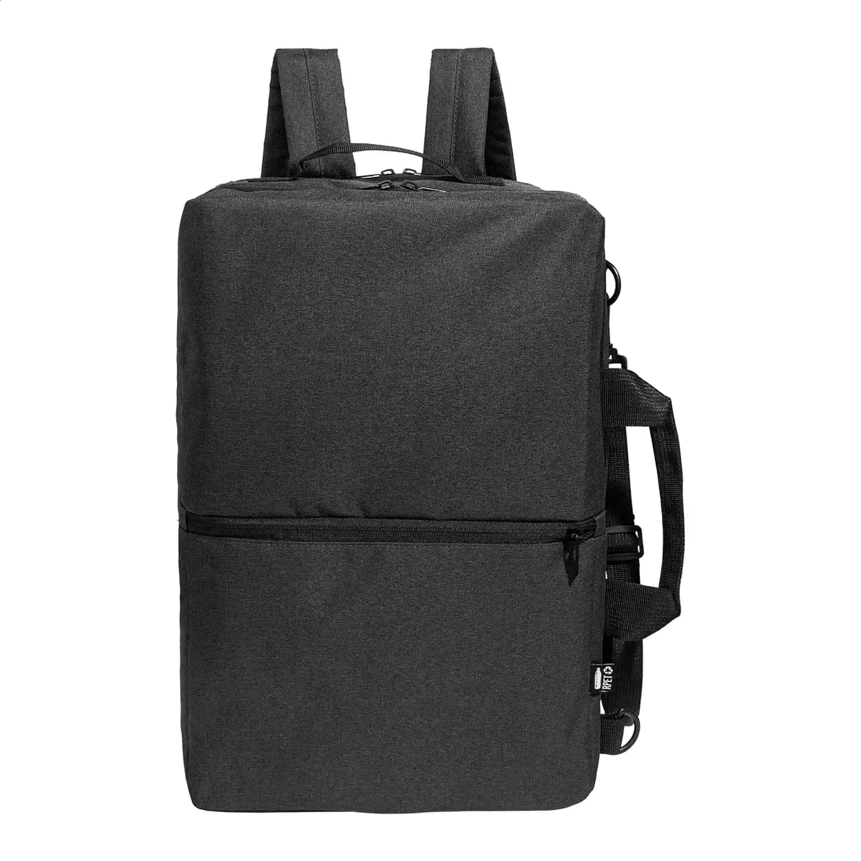 Dokumentenrucksack, RPET - Walton - schwarz (-10)