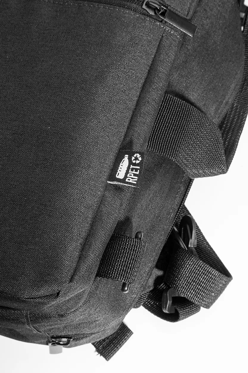 Dokumentenrucksack, RPET - Walton - schwarz (-10)