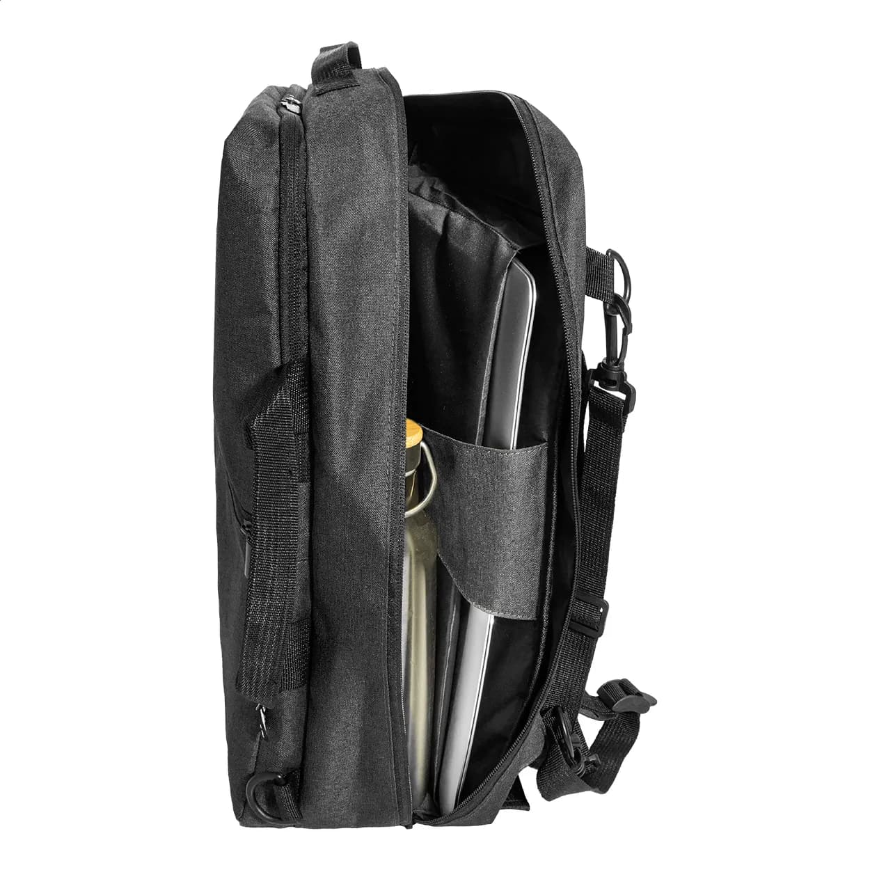 Dokumentenrucksack, RPET - Walton - schwarz (-10)