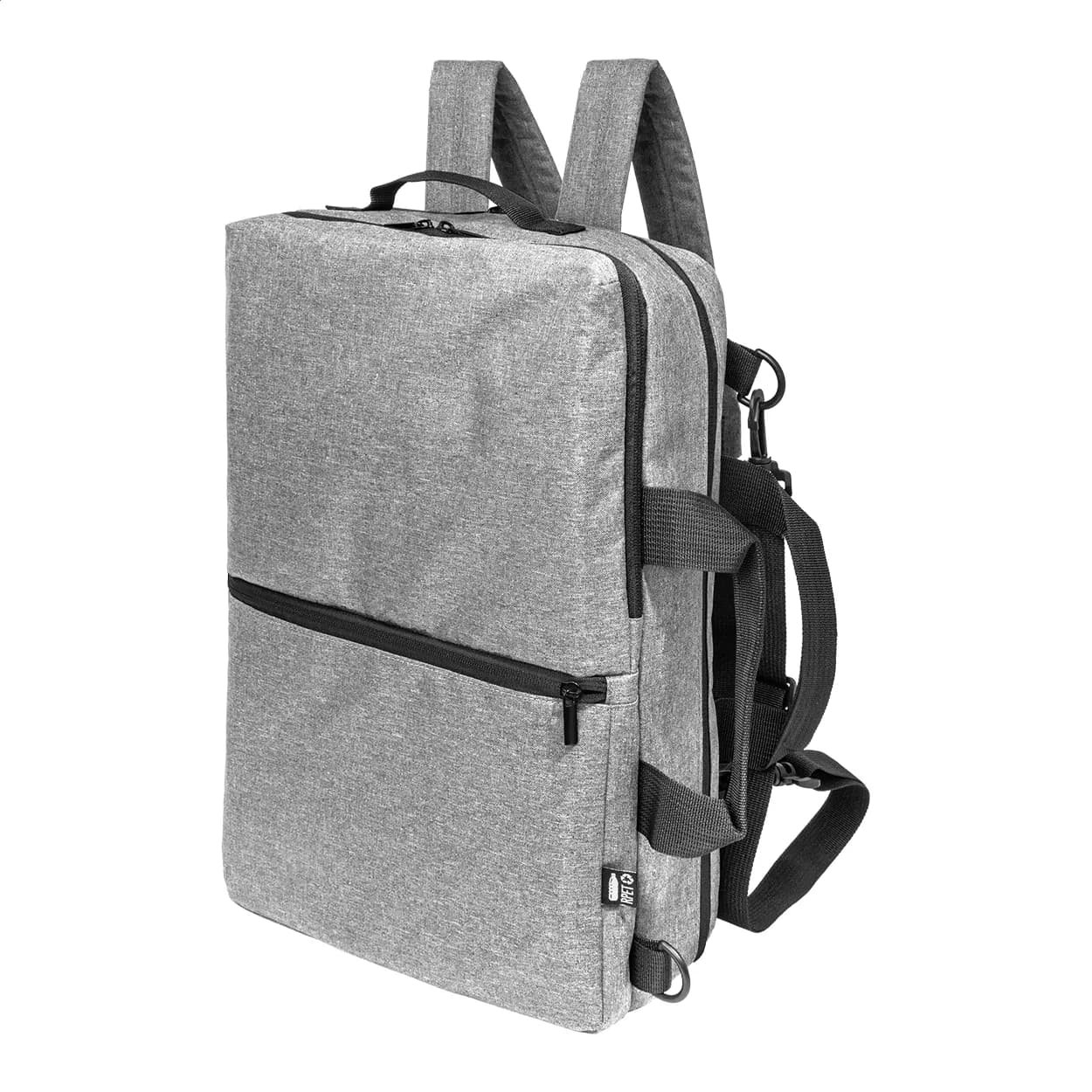 Dokumentenrucksack, RPET - Walton - grau (-77)