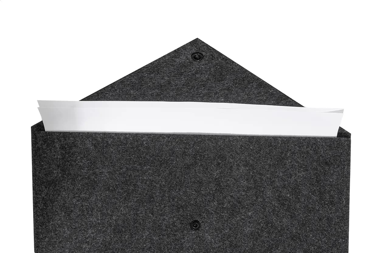 Dokumententasche RPET - Refelt Slim - dunkelgrau (-80)