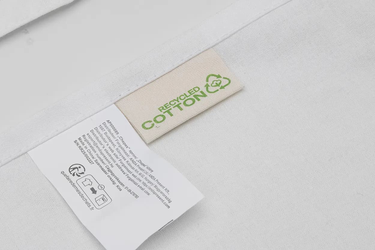 Schürze aus recycelter Baumwolle - Chepex - weiß (-01)