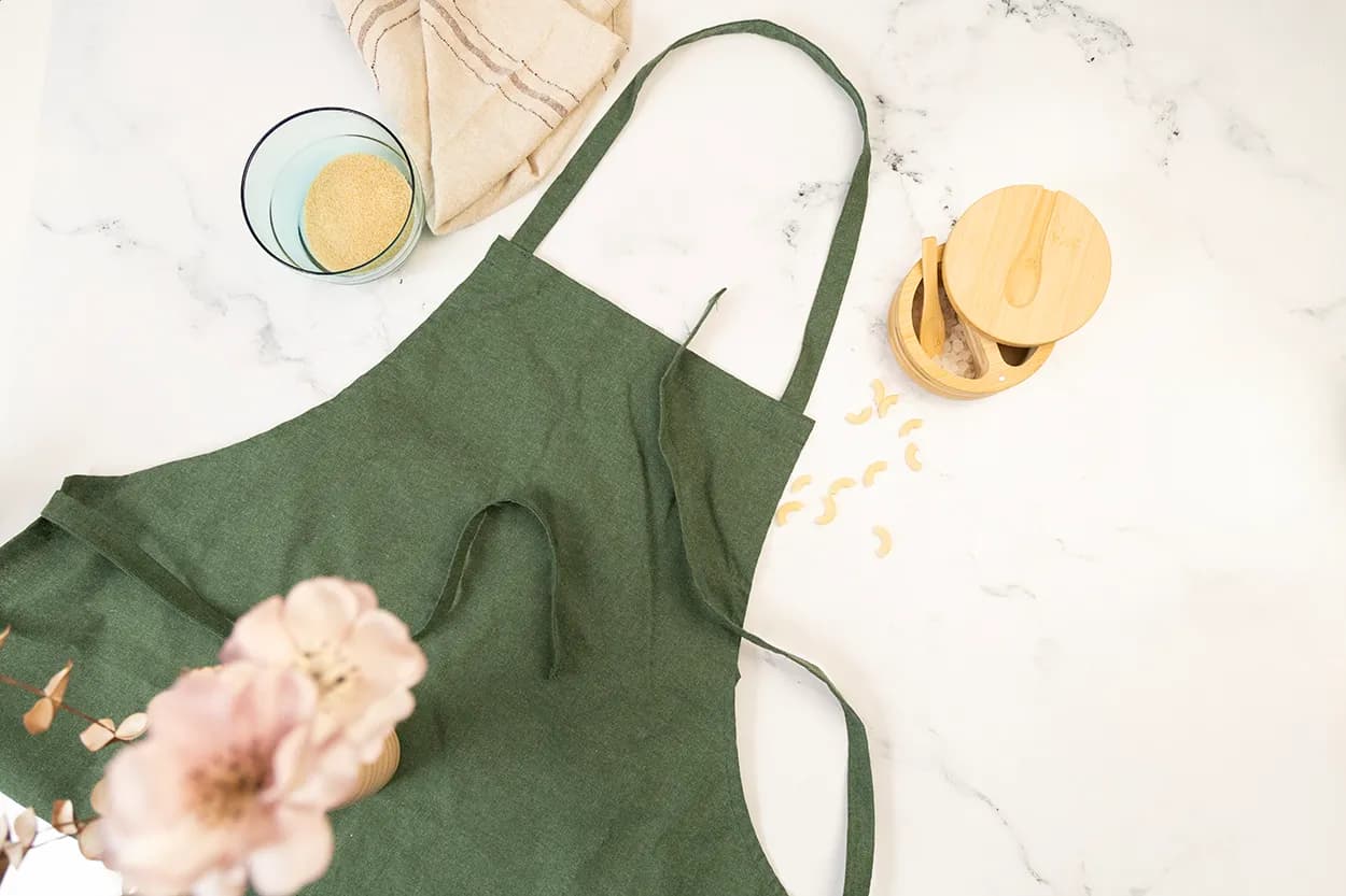 Schürze aus recycelter Baumwolle - Chepex - grün (-07)