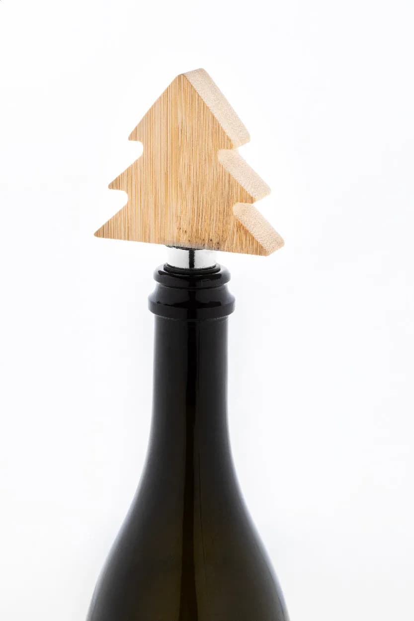 Weinverschluss mit Weihnachtsmotiv - Ortega - natur