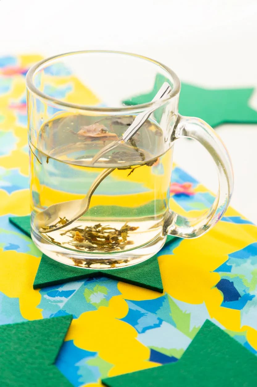 Weihnachtsuntersetzer-Set RPET - Vagnes - grün (-07)