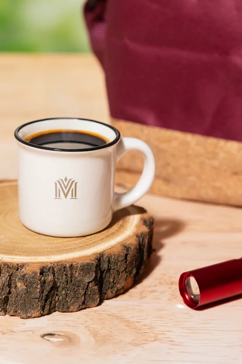 Mini Vintage-Becher - Woodstock Mini - weiß (-01)