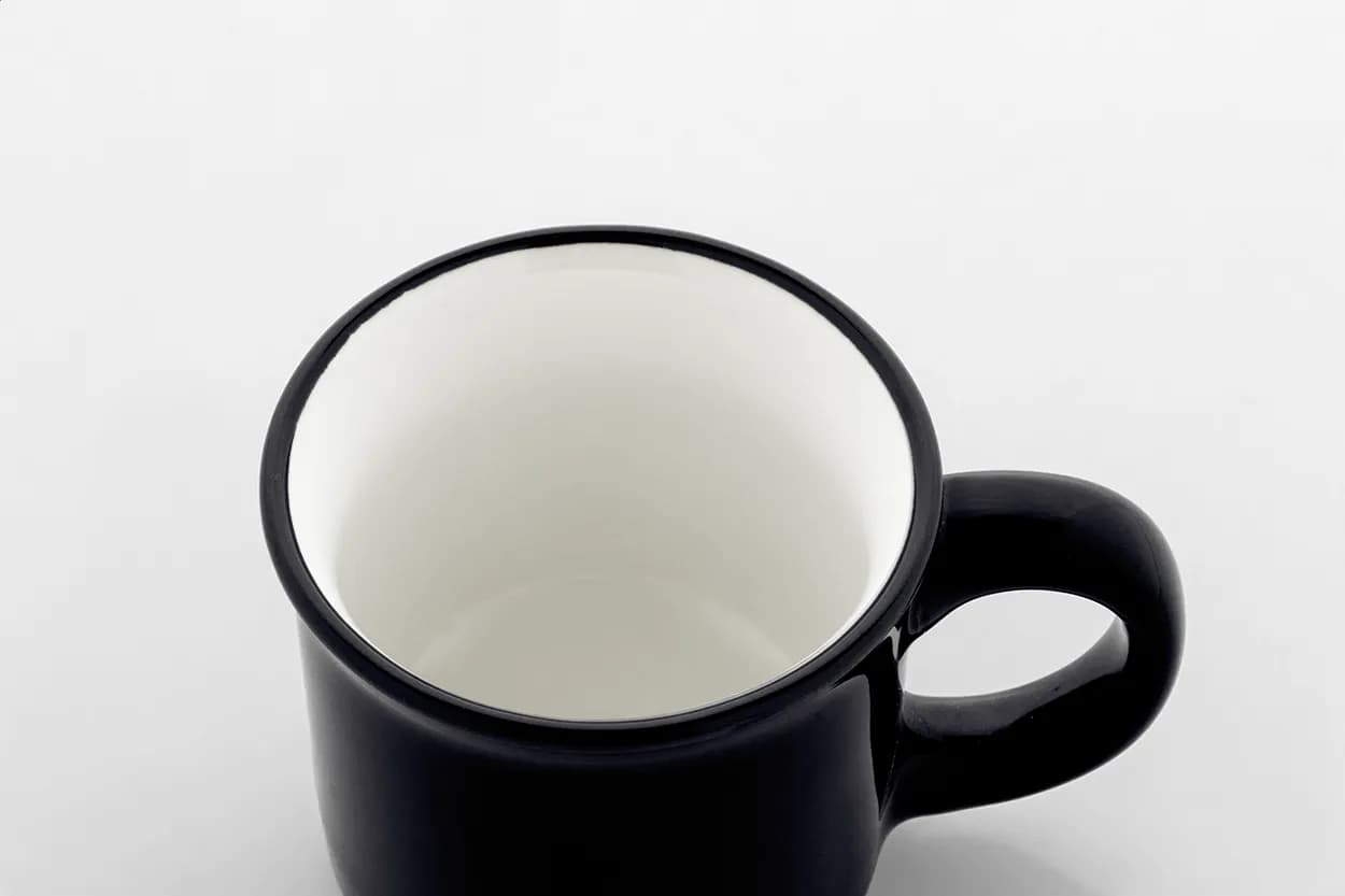 Mini Vintage-Becher - Woodstock Mini - schwarz (-10)