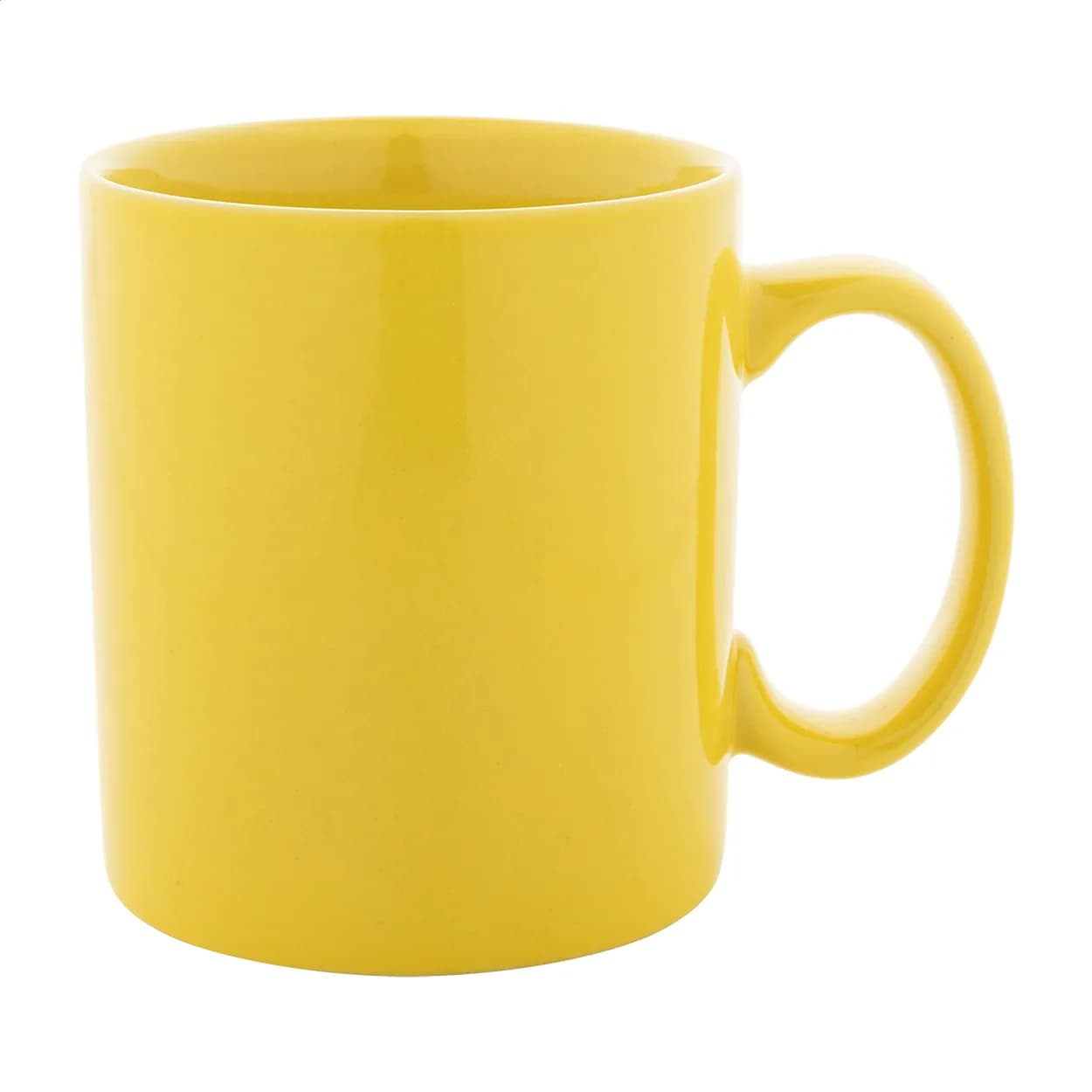 farbiger Keramikbecher - Kolomu - gelb (-02)