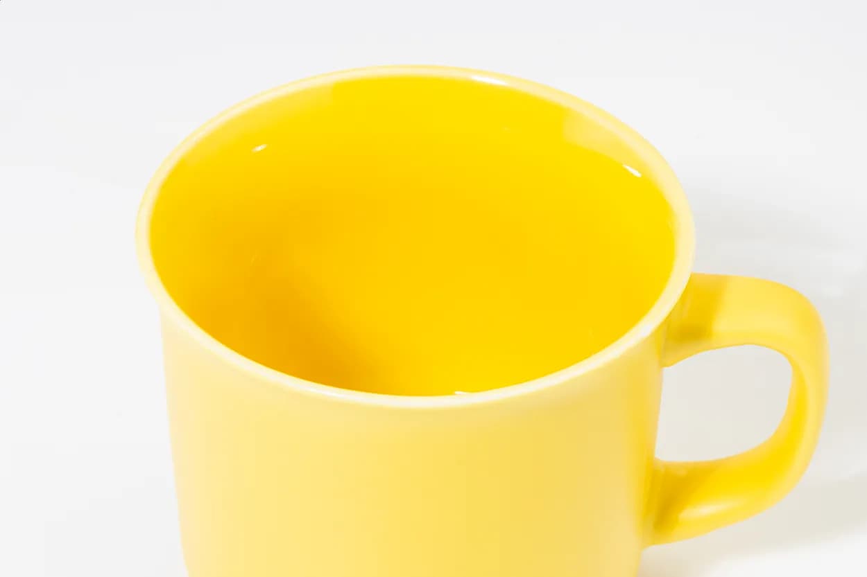 Matter Vintage-Becher - Woodstock Flat - gelb (-02)