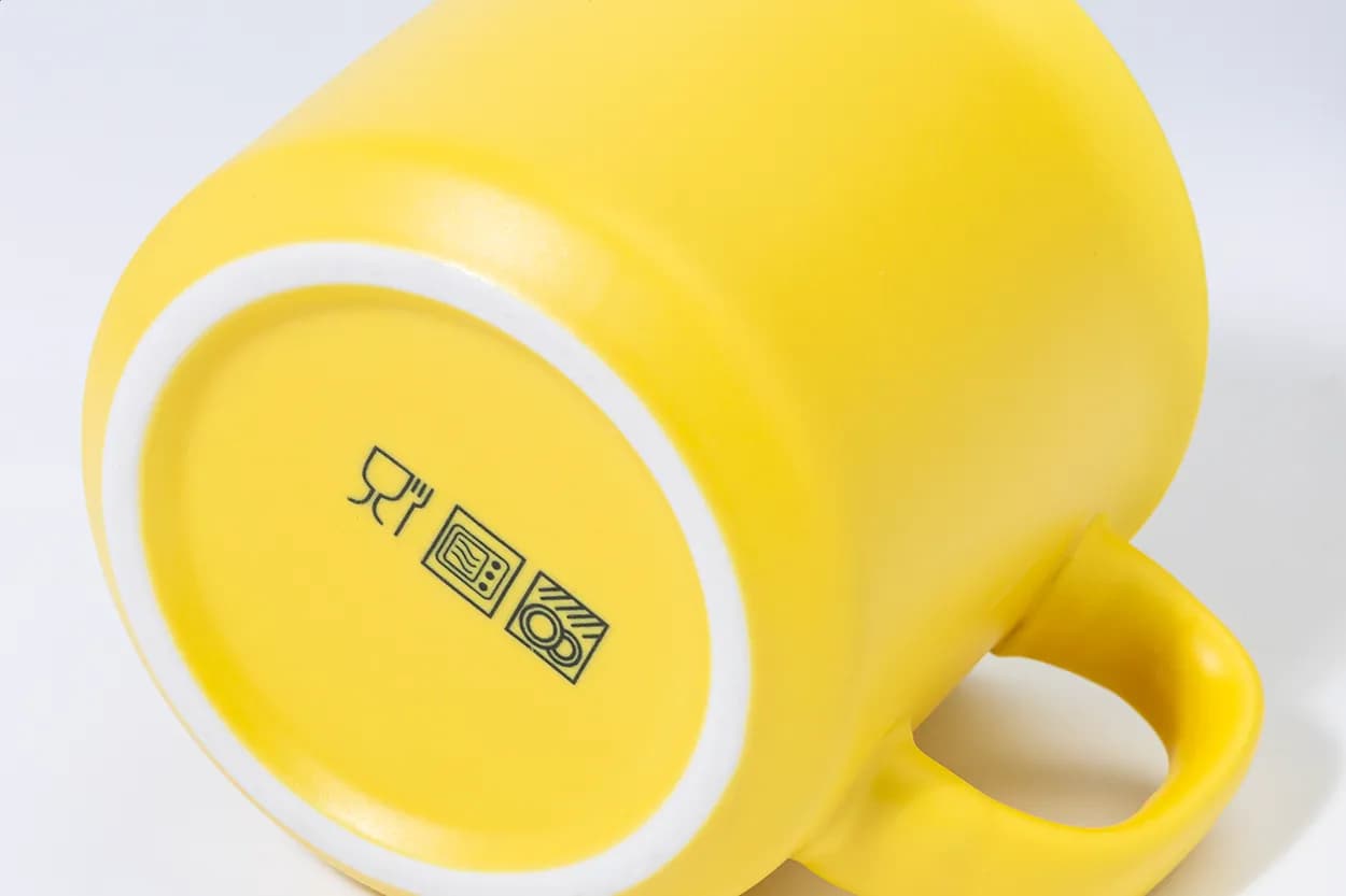 Matter Vintage-Becher - Woodstock Flat - gelb (-02)