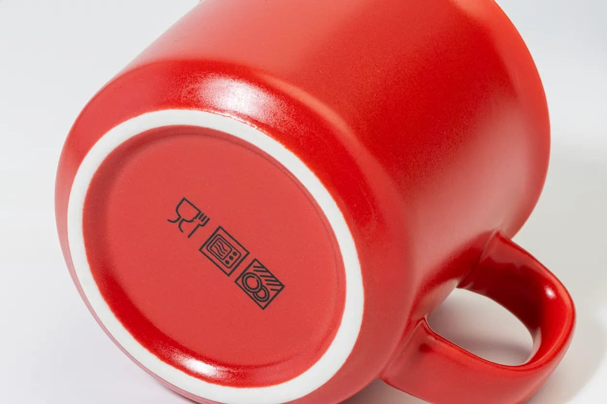 Matter Vintage-Becher - Woodstock Flat - rot (-05)