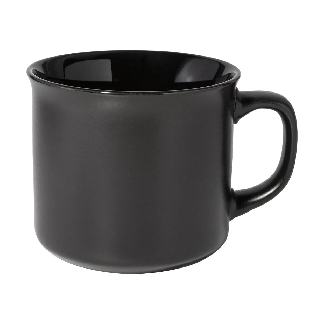 Matter Vintage-Becher - Woodstock Flat - schwarz (-10)