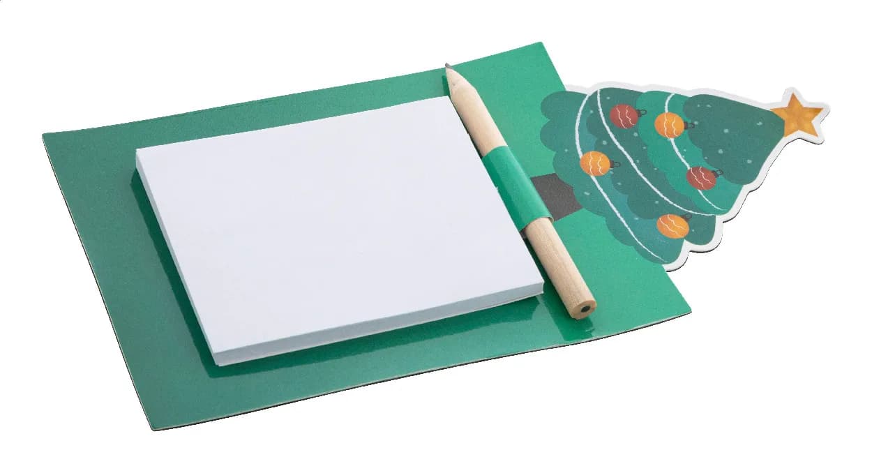 Magnetischer Notizblock Weihnachten, Weihnachtsmann - Julliste - grün (-07)