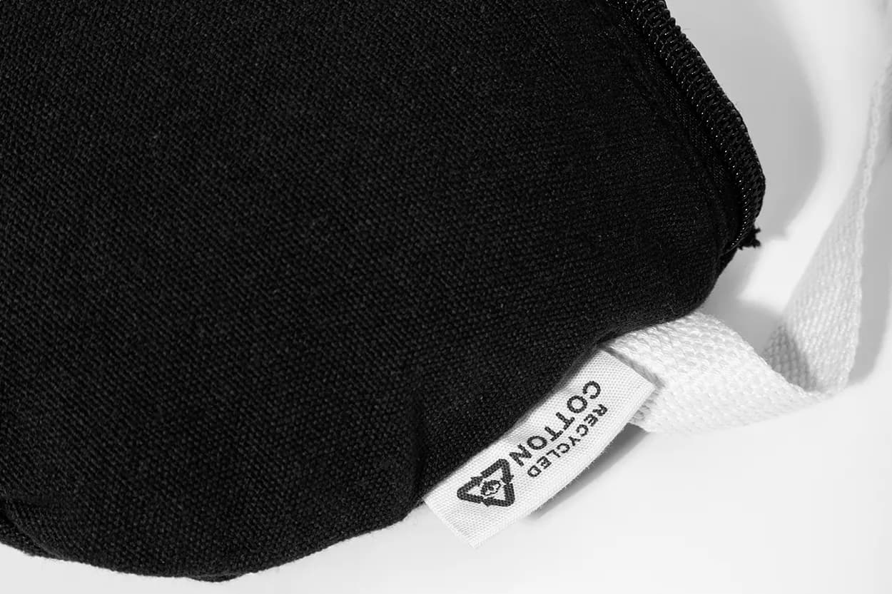 Gürteltasche aus recyceltem Canvas - Rekan Hip - schwarz (-10)