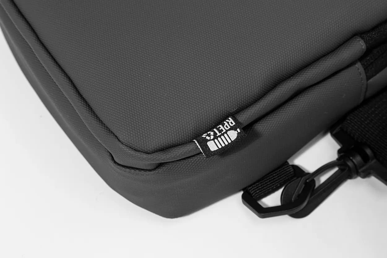 Shoulder bag, RPET - Crobud - grau (-77)