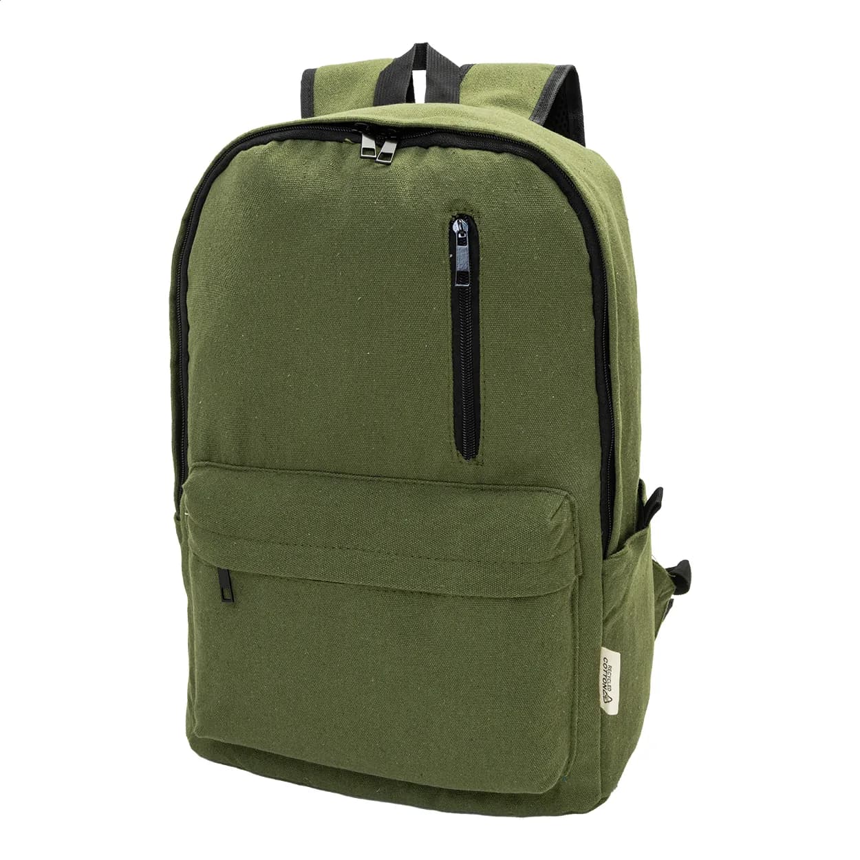 Rucksack aus recyceltem Canvas - Recabak - grün (-07)