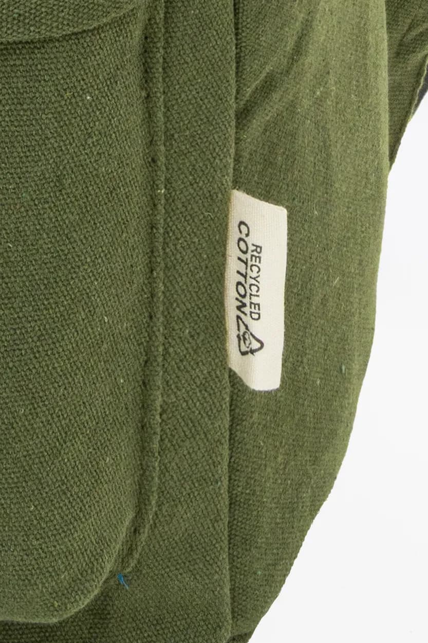 Rucksack aus recyceltem Canvas - Recabak - grün (-07)