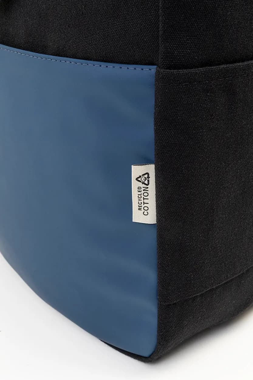 Rucksack aus recyceltem Canvas - Blakkan Back - blau (-06)