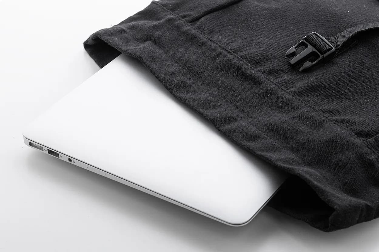 Rucksack aus recyceltem Canvas - Blakkan Back - grau (-77)