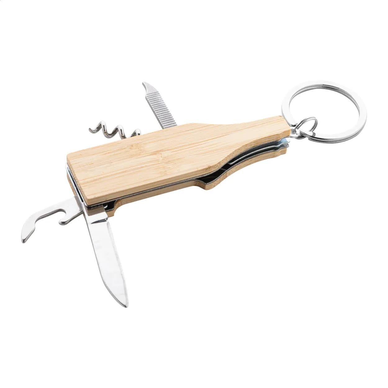 Multitool-Schlüsselring - Vinofob - natur