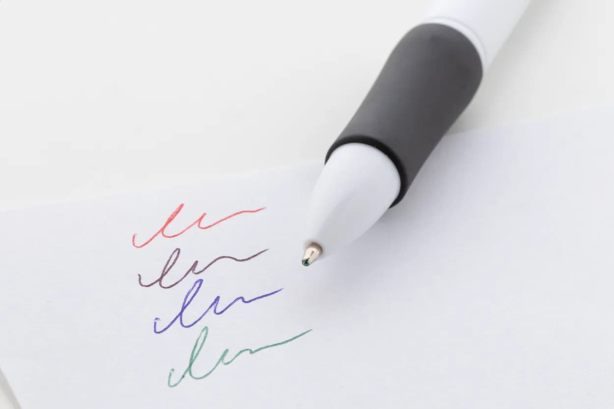 4-Farben-KugelschreiberRABS - Quattro - weiß (-01)