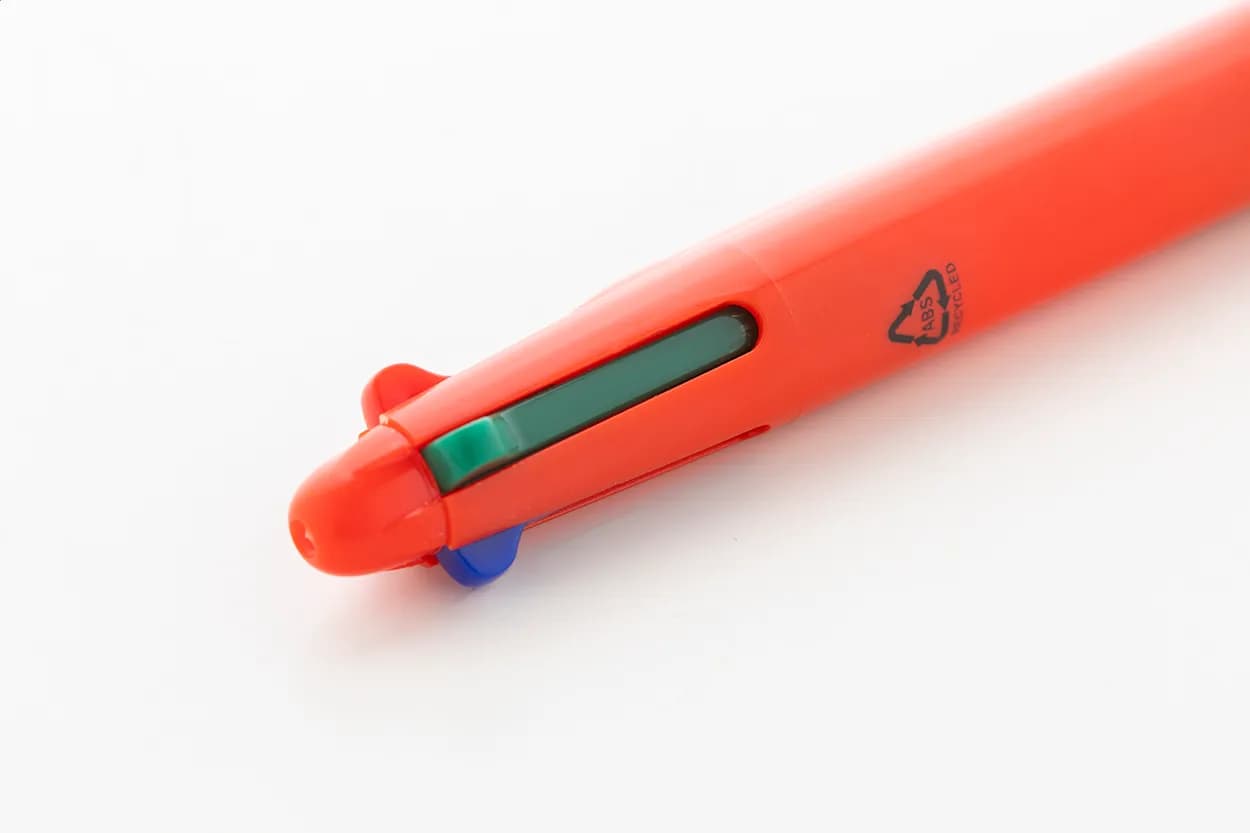 4-Farben-KugelschreiberRABS - Quattro - rot (-05)