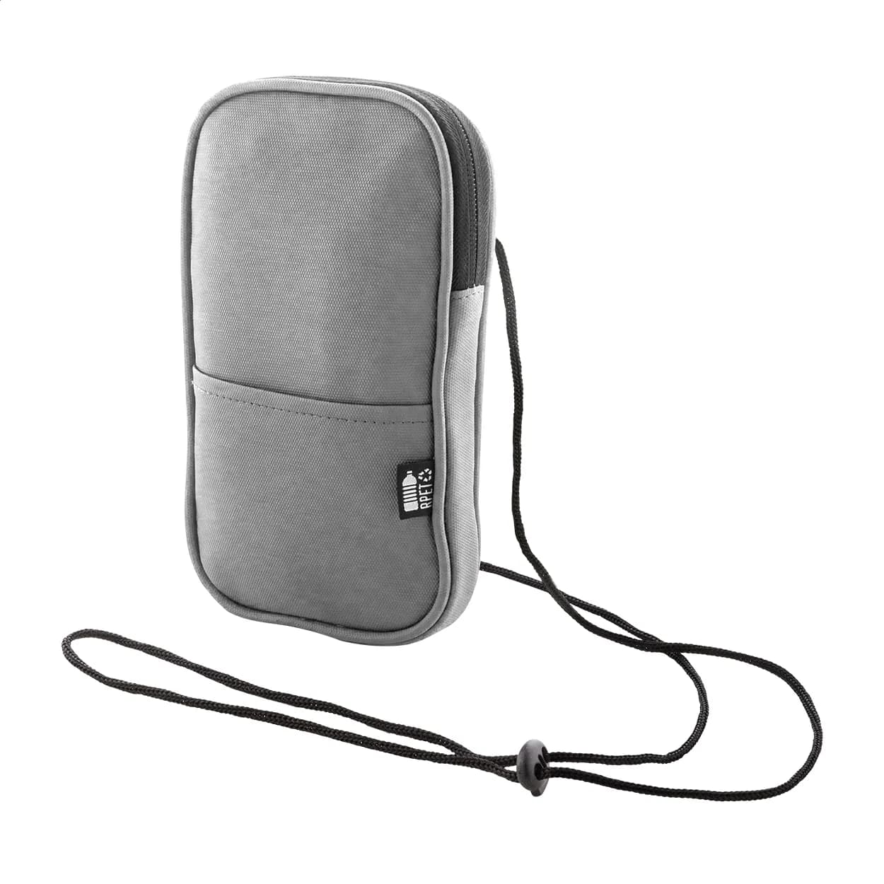 Umhängetasche für Mobiltelefone, RPET - FestiFon - grau (-77)
