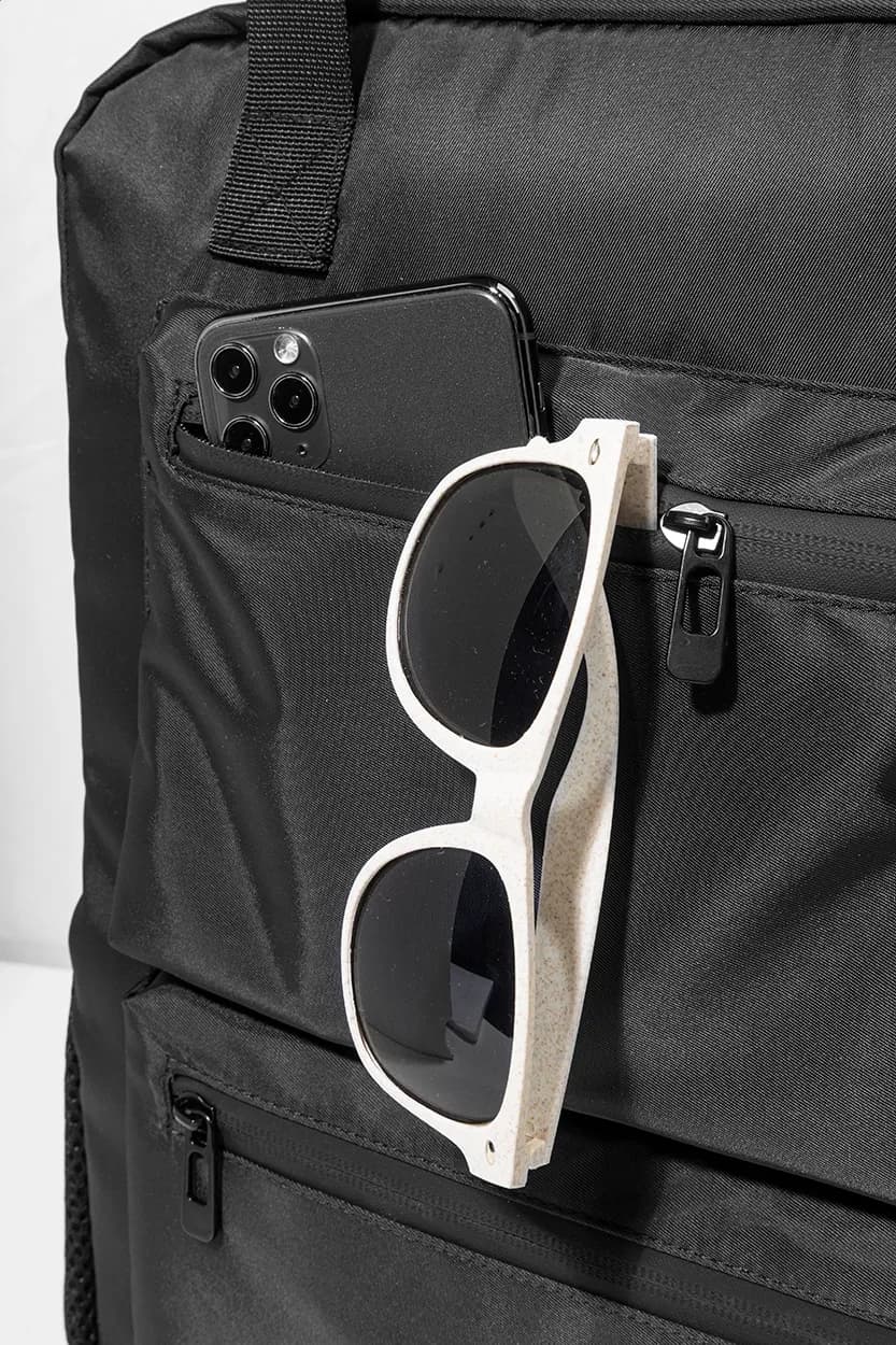 Rucksack aus Twill, RPET - Westing - schwarz (-10)