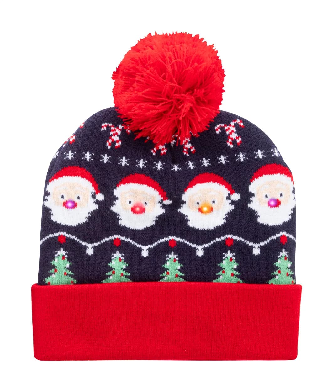 Weihnachts-LED-Wintermütze, Rentier - Norrsken - mehrfarbig (-B)