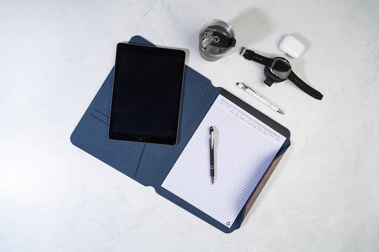 Dokumentenmappe RPET - Wapudo A4 - blau (-06)