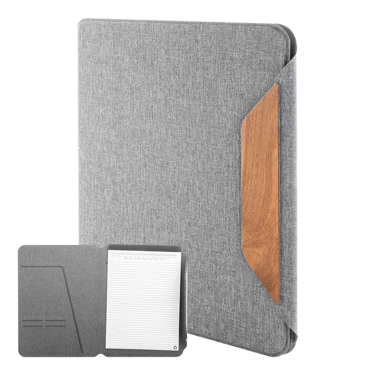 Dokumentenmappe RPET - Wapudo A4 - grau (-77)