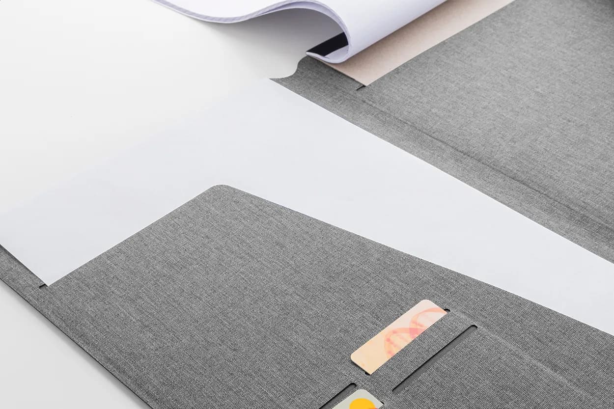 Dokumentenmappe RPET - Wapudo A4 - grau (-77)