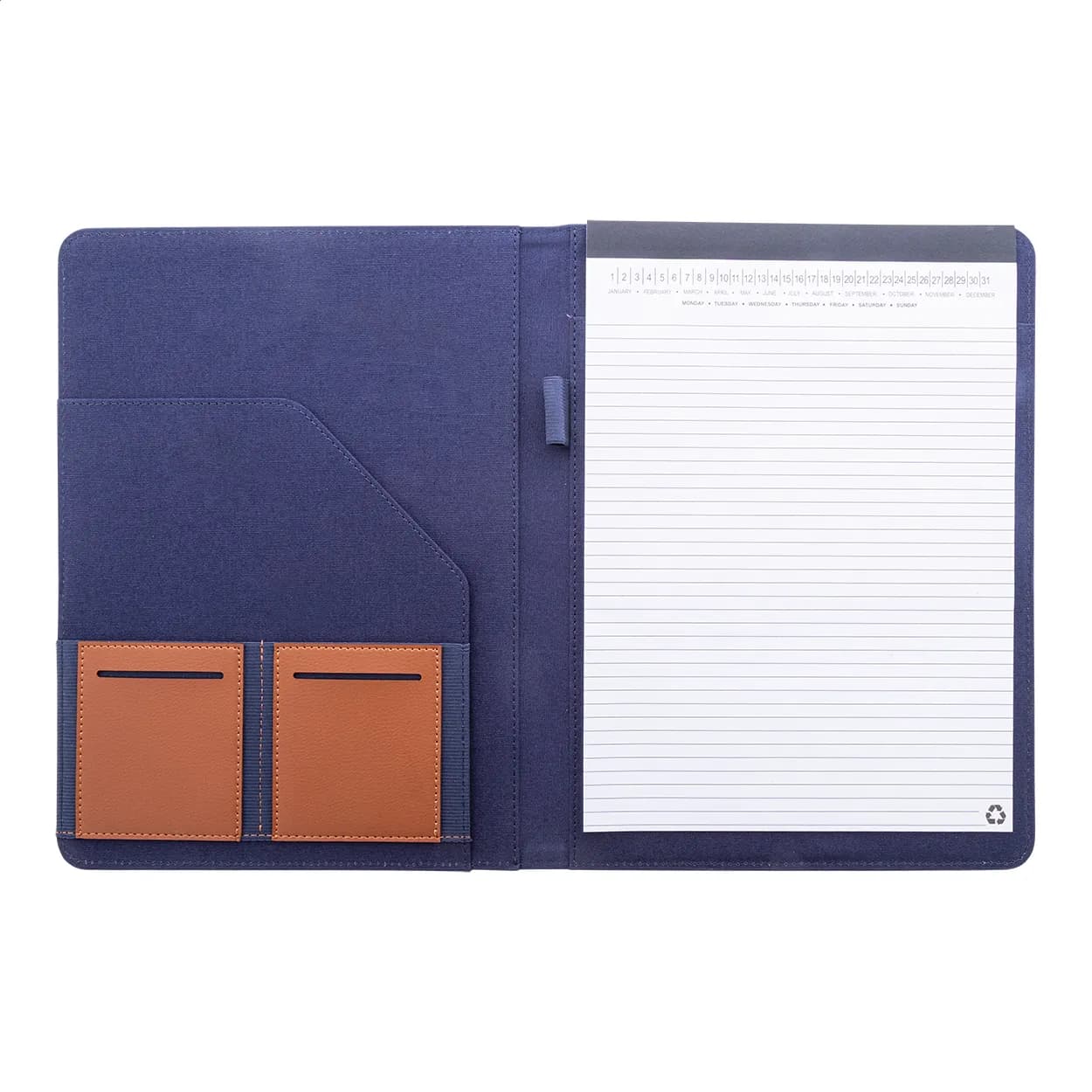 Dokumentenmappe aus recyceltem Cavas - Capudo A4 - blau (-06)