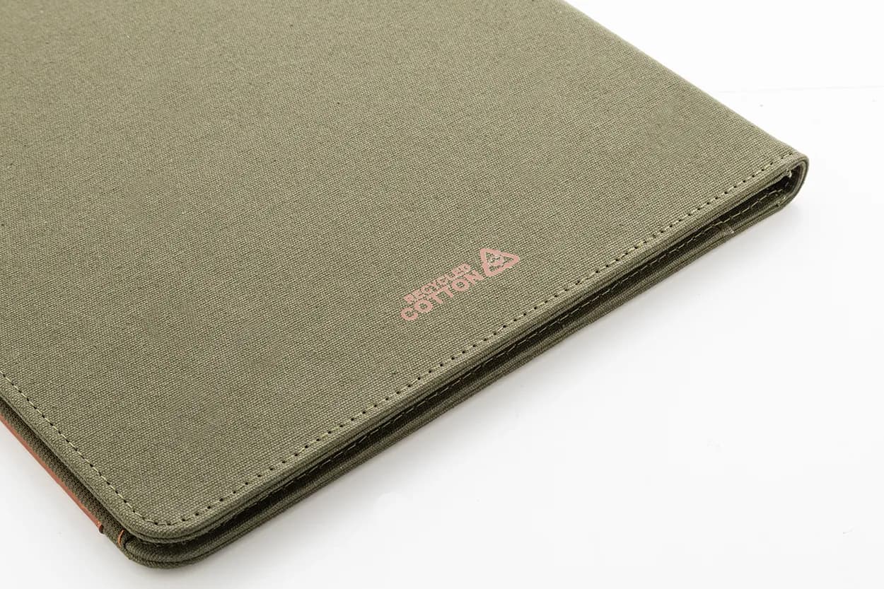 Dokumentenmappe aus recyceltem Cavas - Capudo A4 - grün (-07)