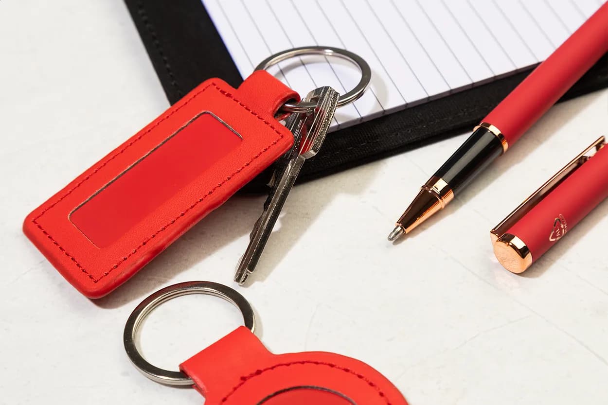 Schlüsselanhänger RPU - ShineKey Rect - rot (-05)