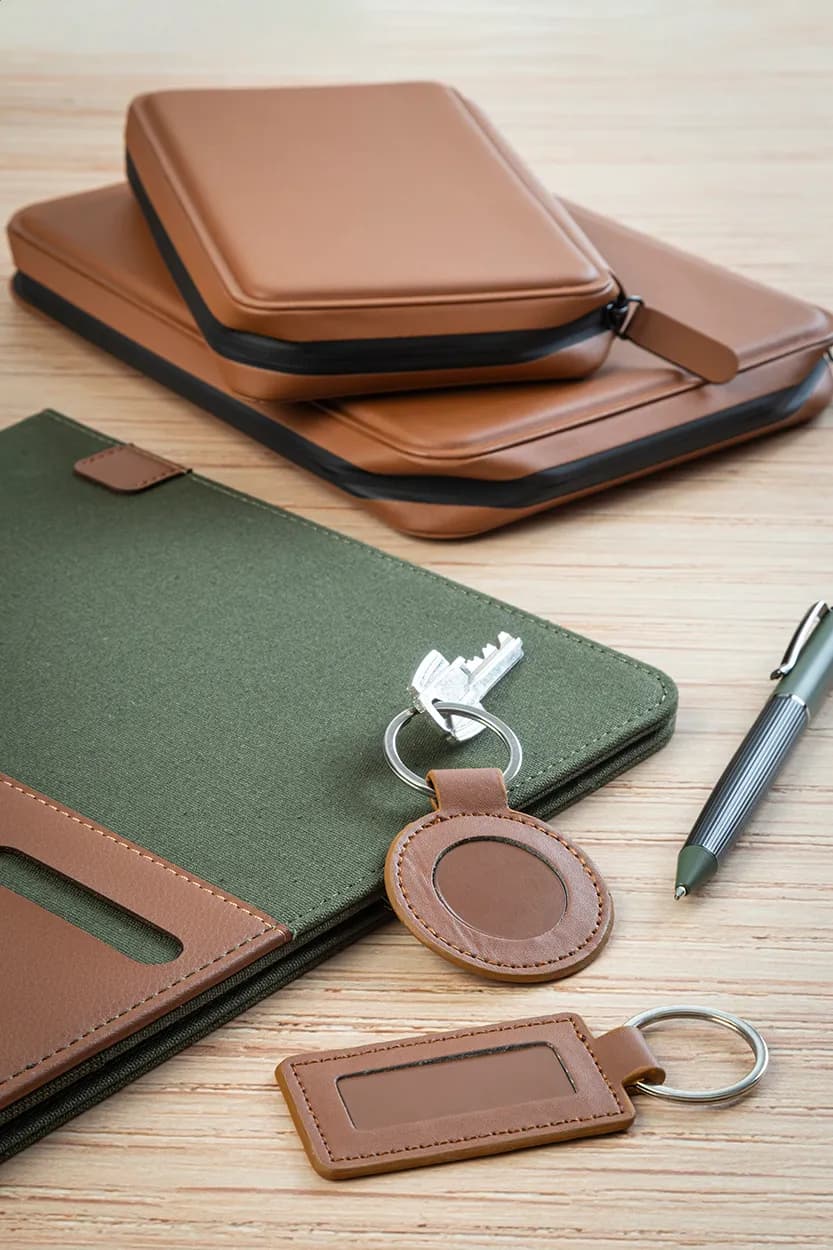 Schlüsselanhänger RPU - ShineKey Rect - braun (-09)