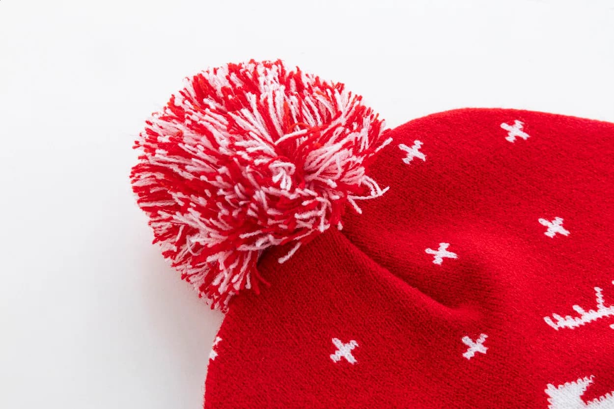 Weihnachtswintermütze - Skandimos - rot (-05)