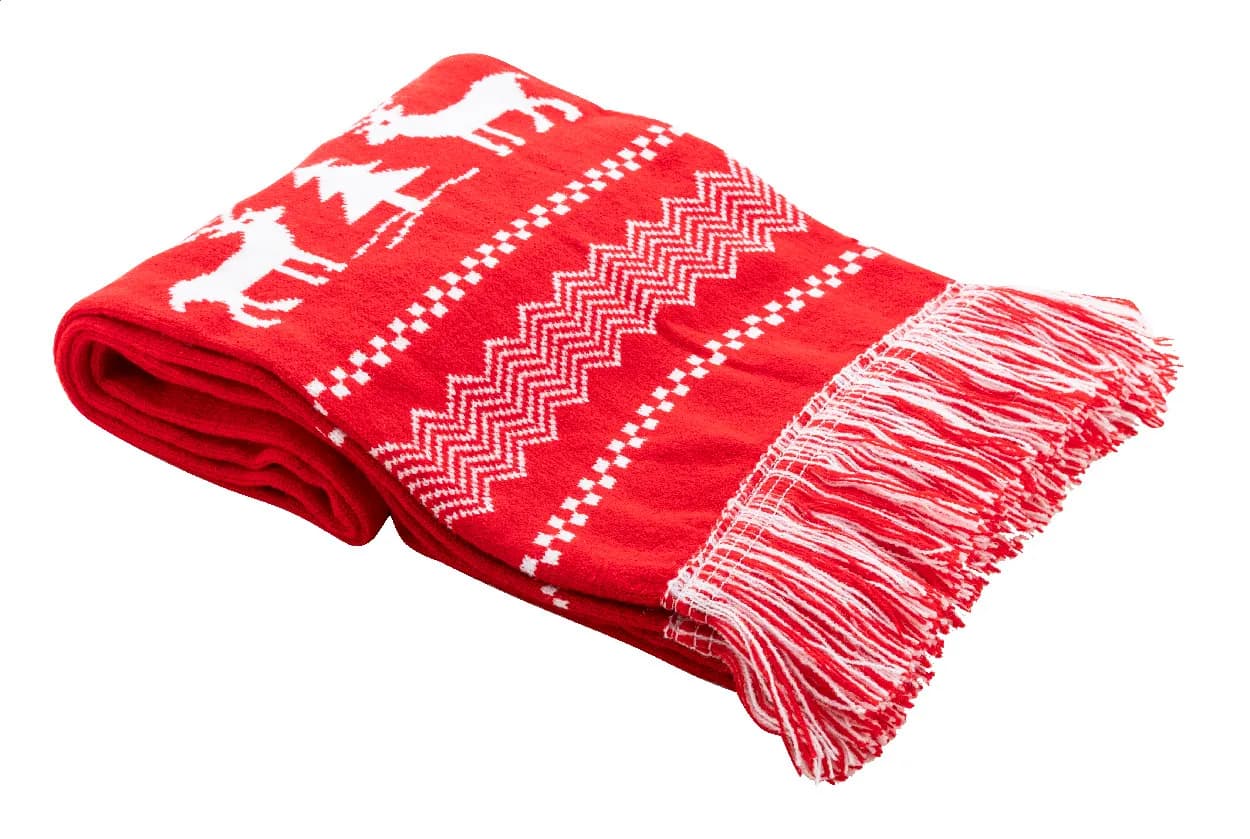 Weihnachts-Winterschal - Skandihals - rot (-05)