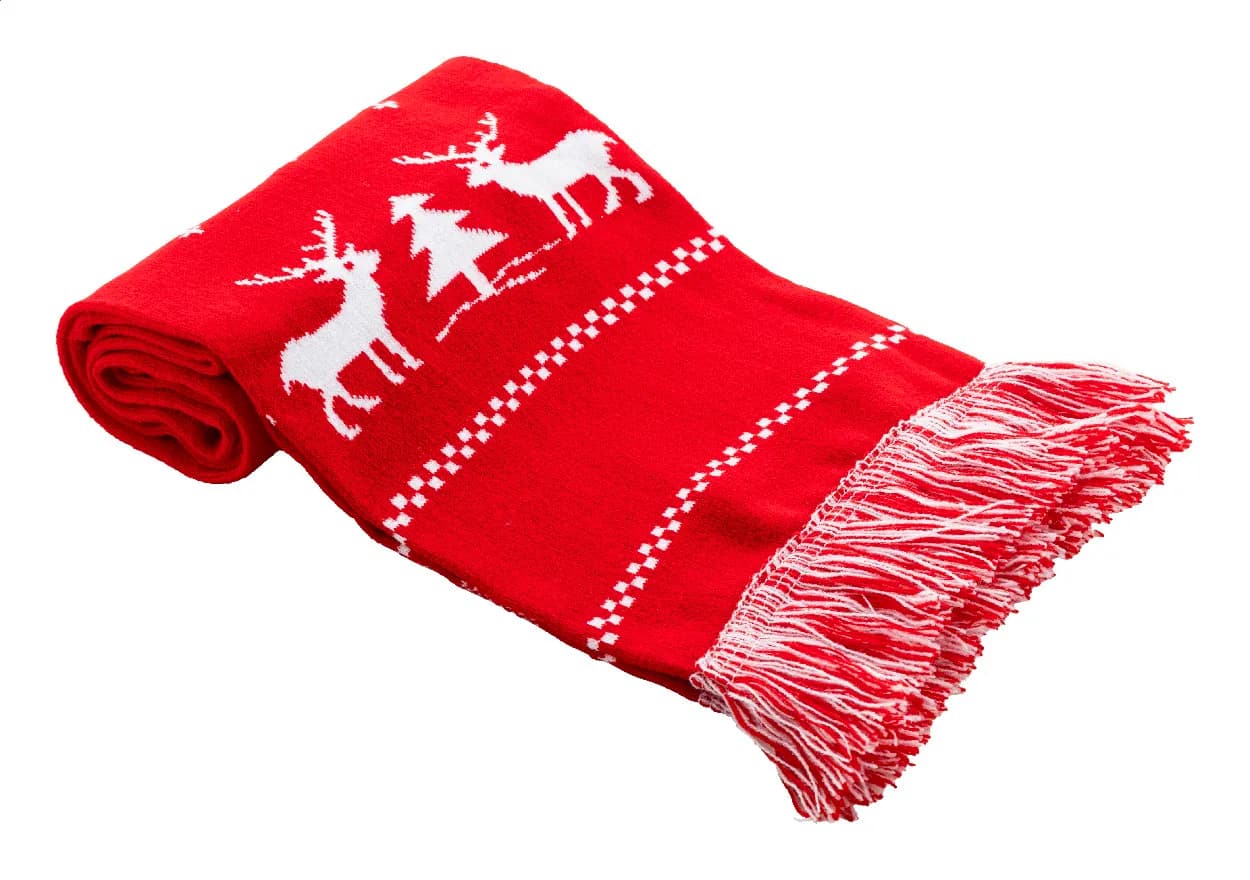 Weihnachts-Winterschal - Skandihals - rot (-05)