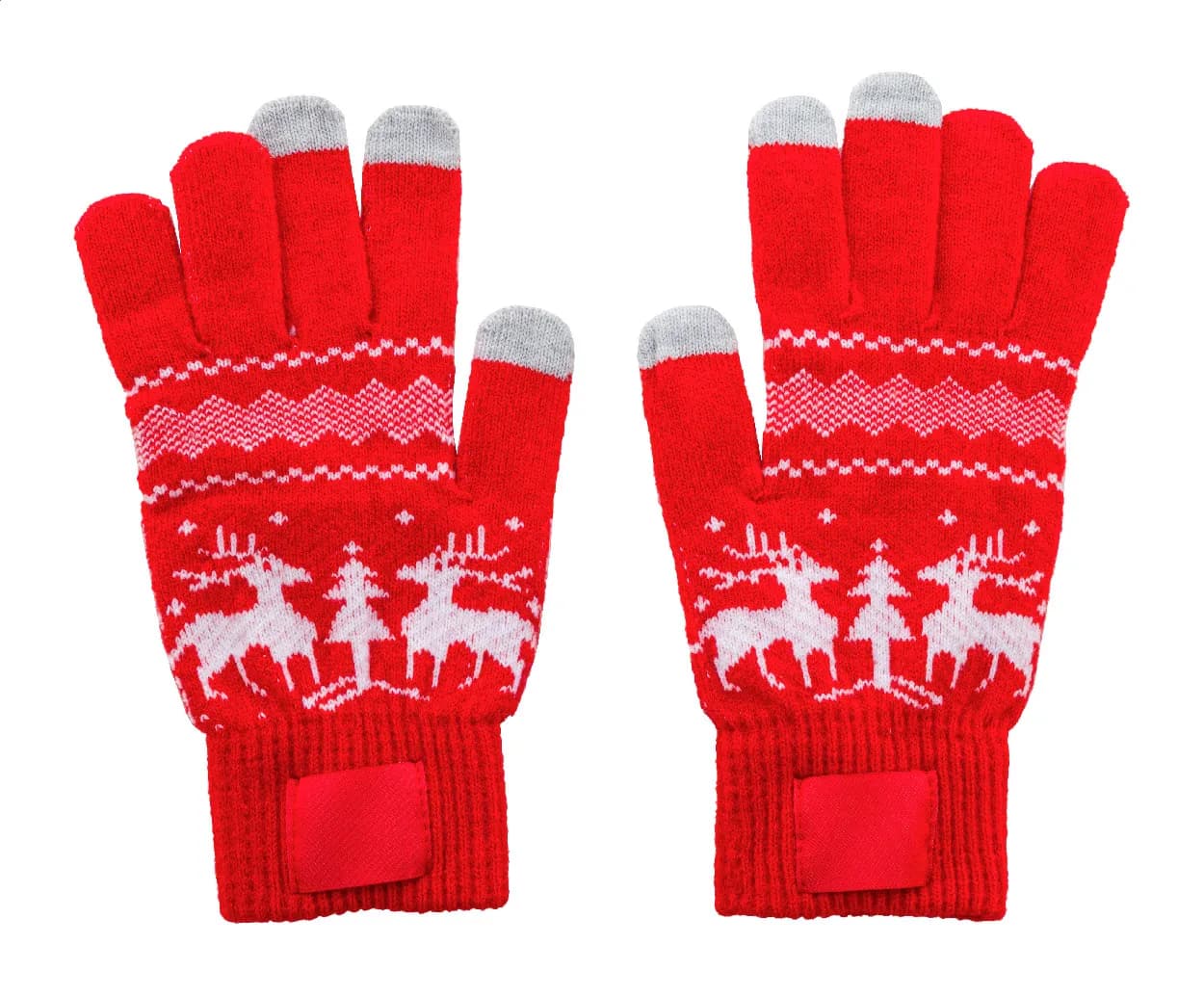Weihnachtliche Touchscreen-Handschuhe - Skandihand - rot (-05)