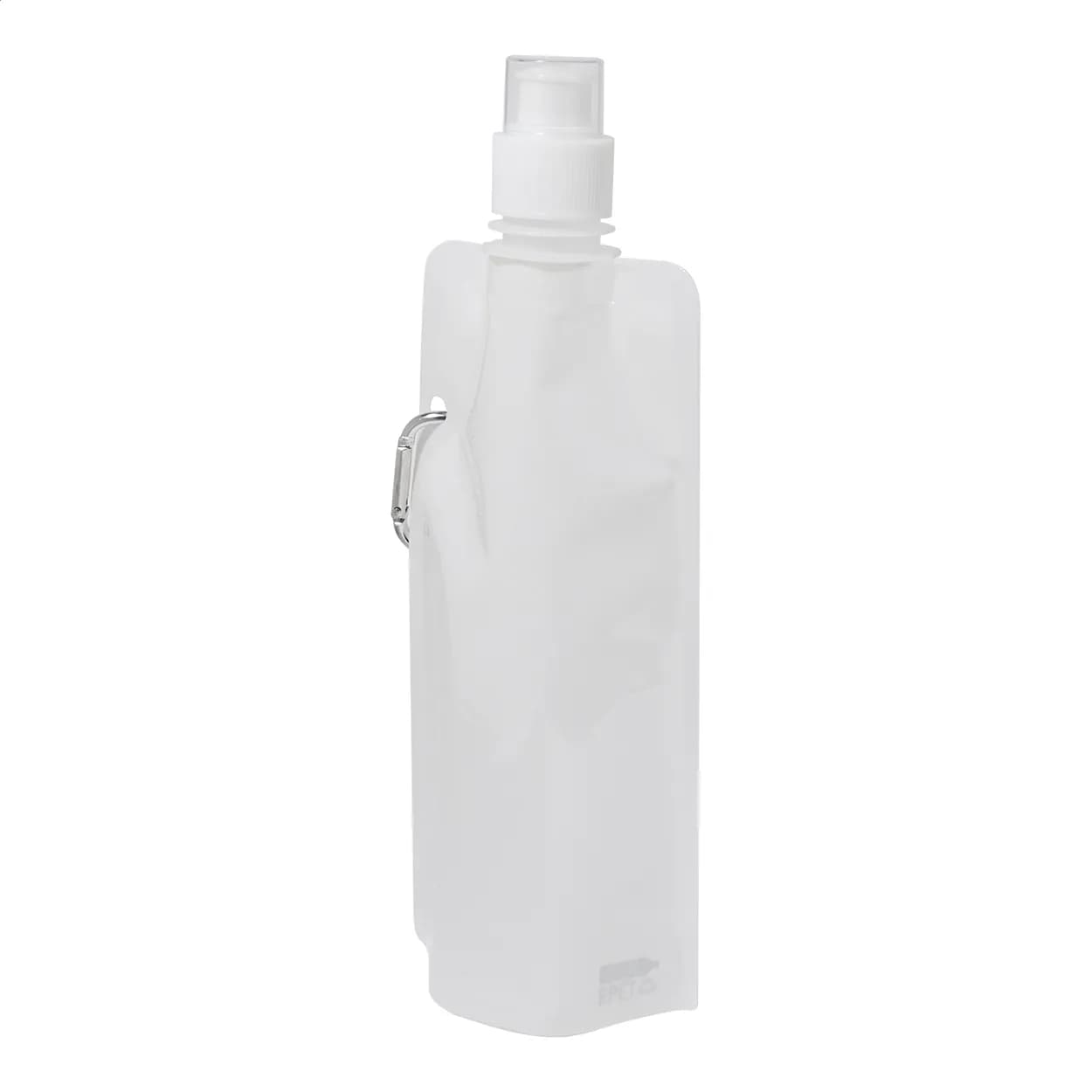Faltbare RPET Flasche - Carabol - weiß (-01)