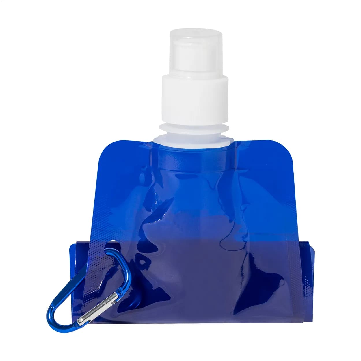 Faltbare RPET Flasche - Carabol - blau (-06)